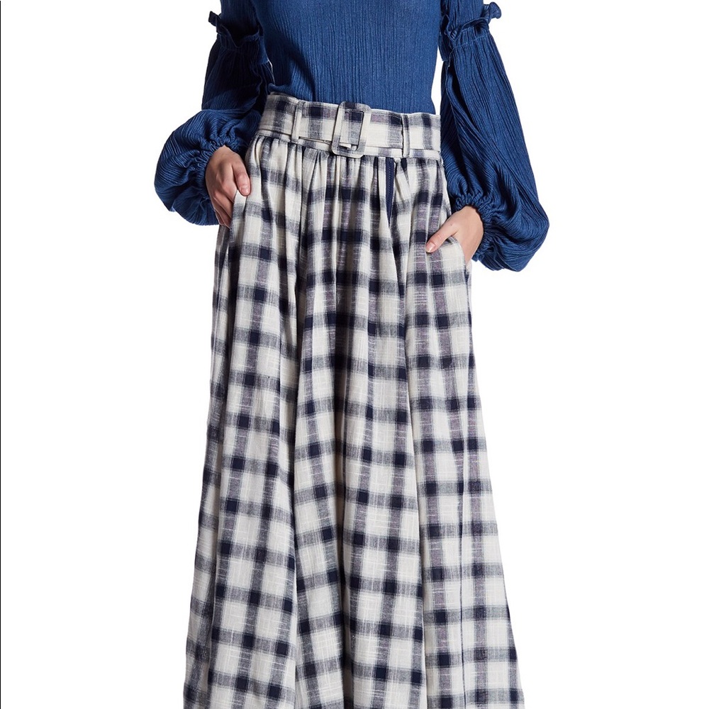 Tov plaid Maxi Skirt